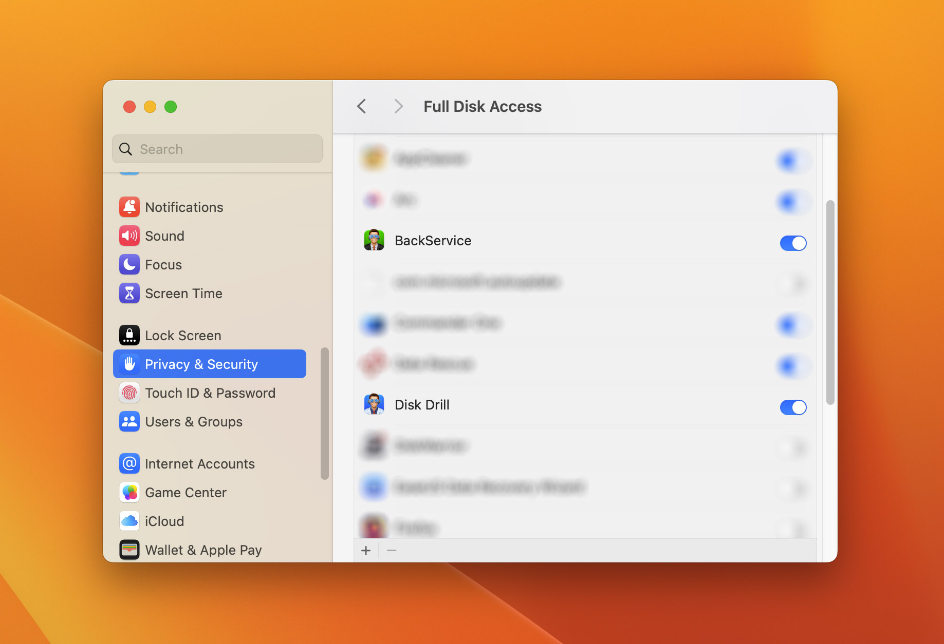 disk drill full disk access