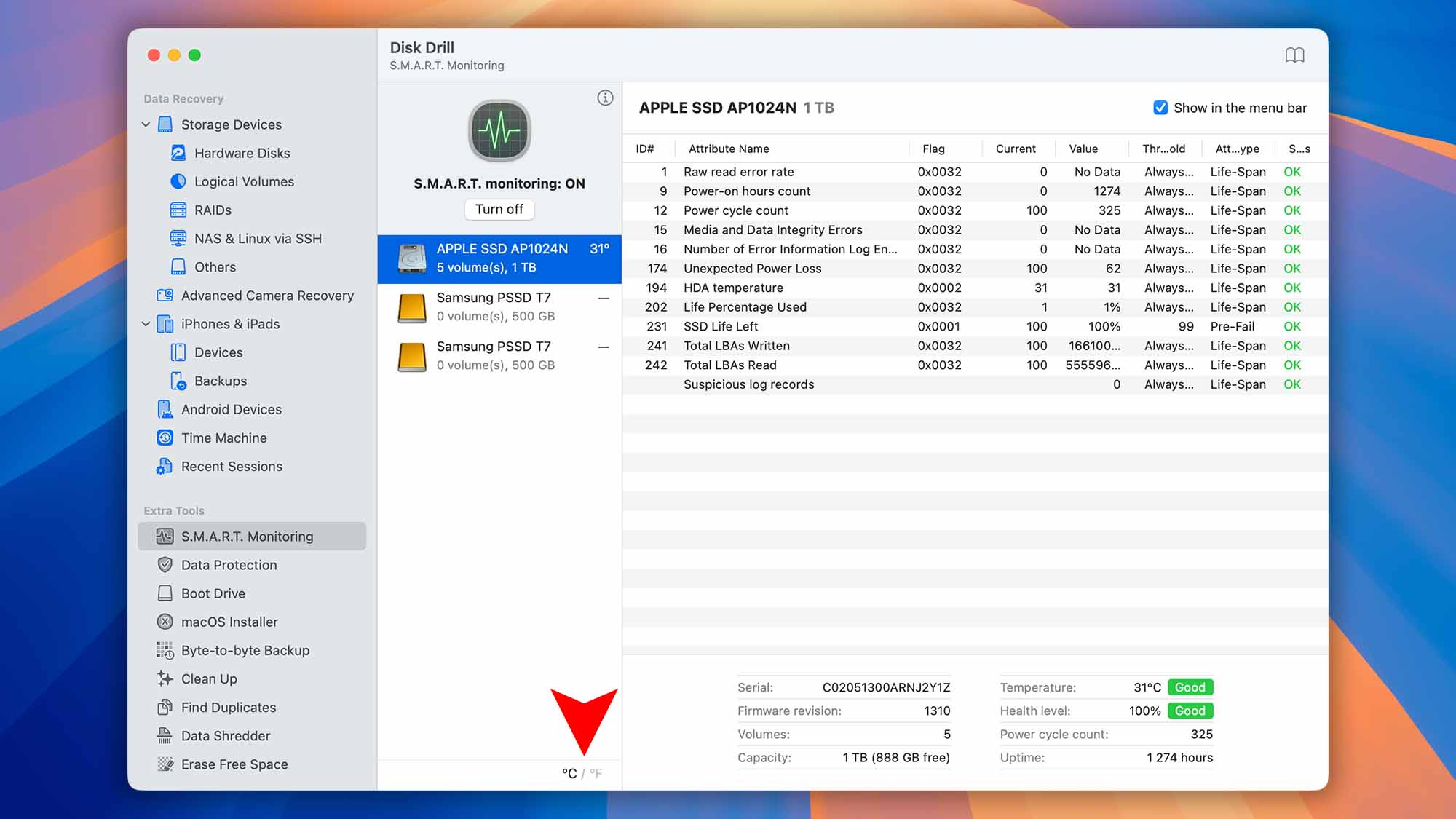 disk drill macos smart monitoring step 13