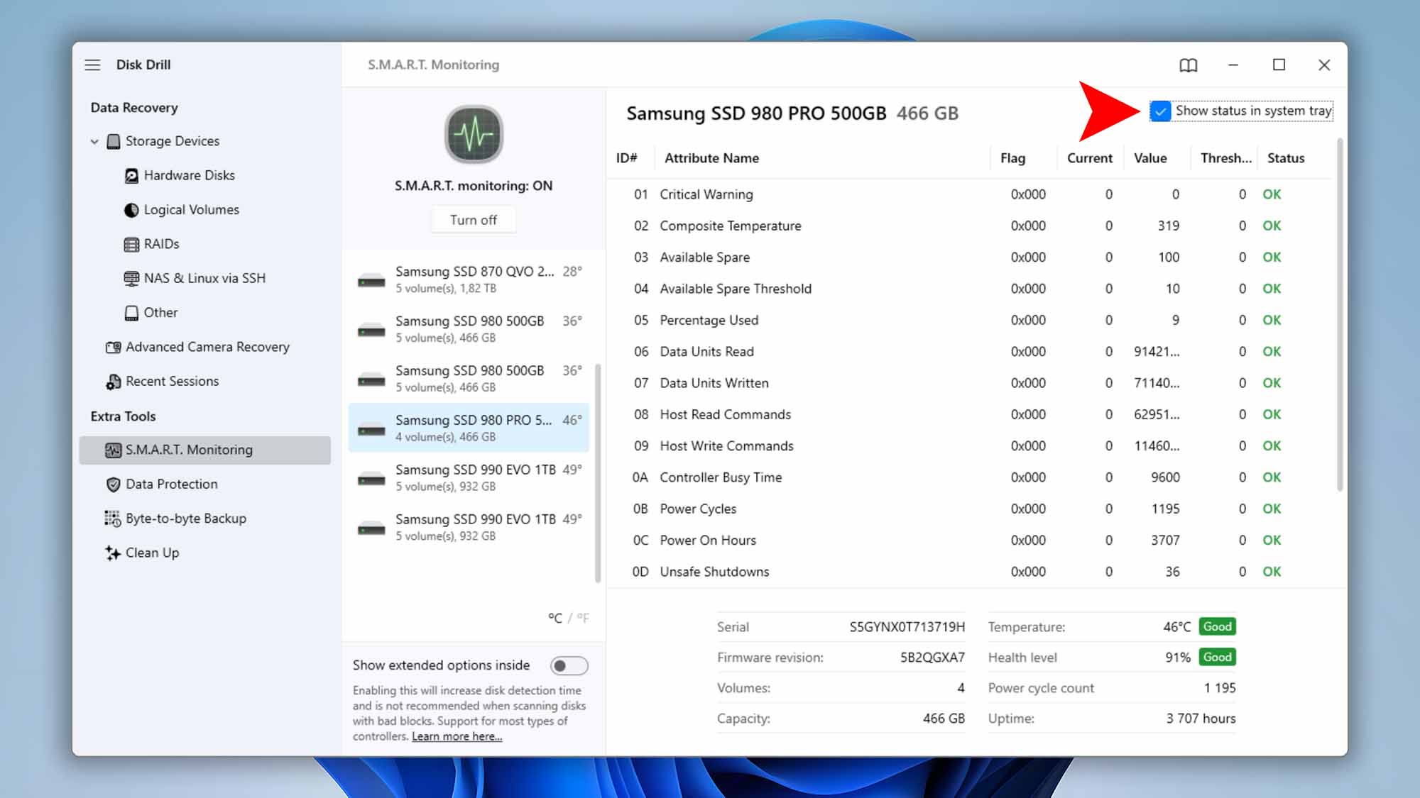 disk drill windows smart monitoring step 03