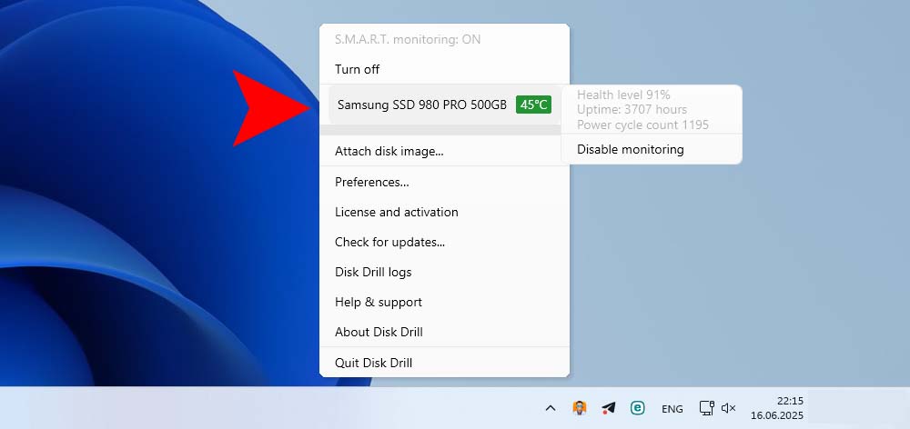 disk drill windows smart monitoring step 04