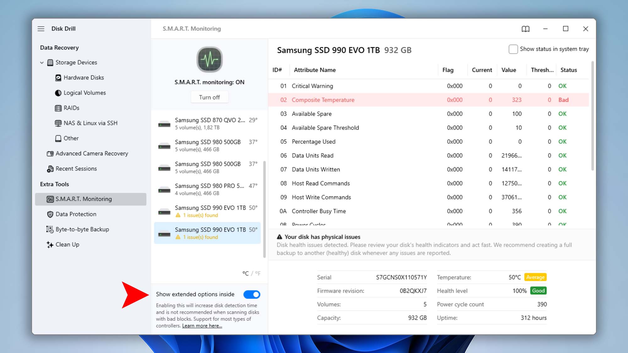 disk drill windows smart monitoring step 06