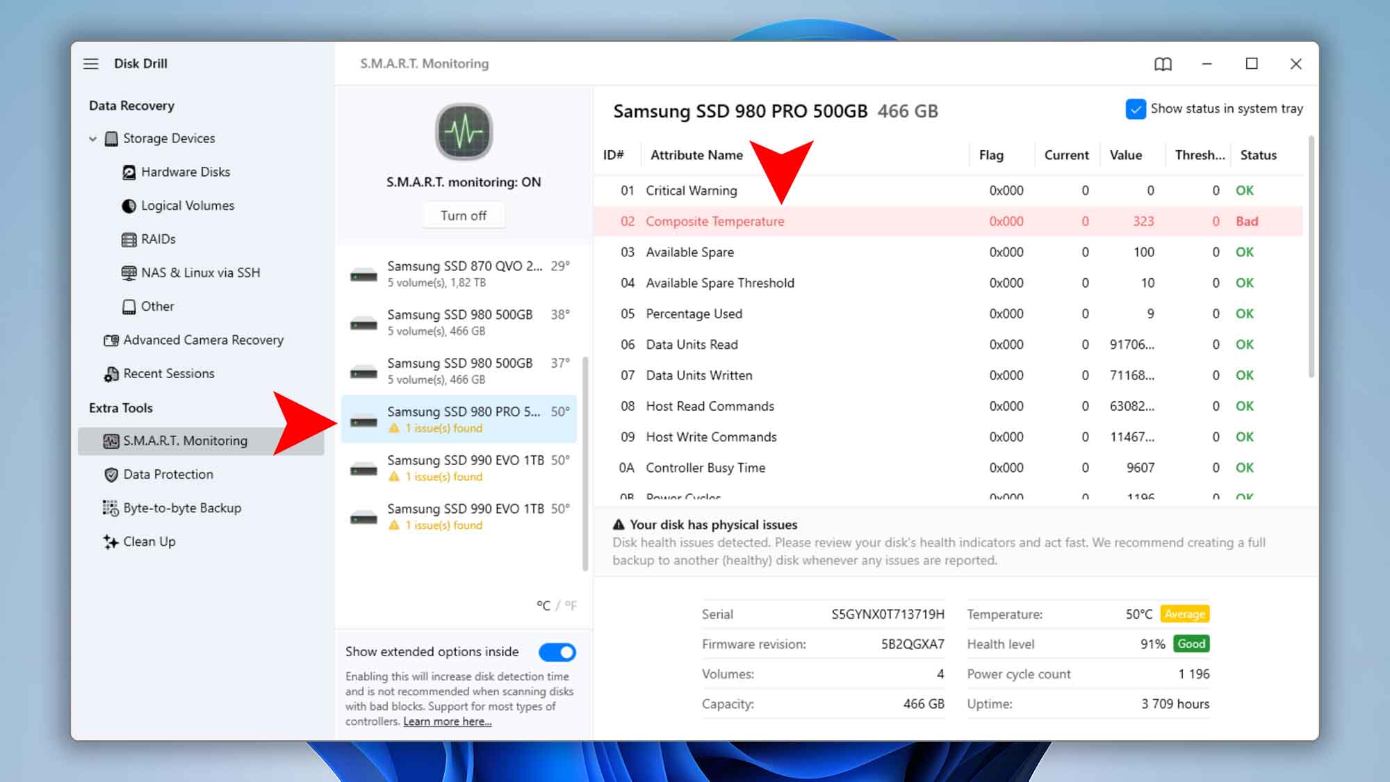 disk drill windows smart monitoring step 07