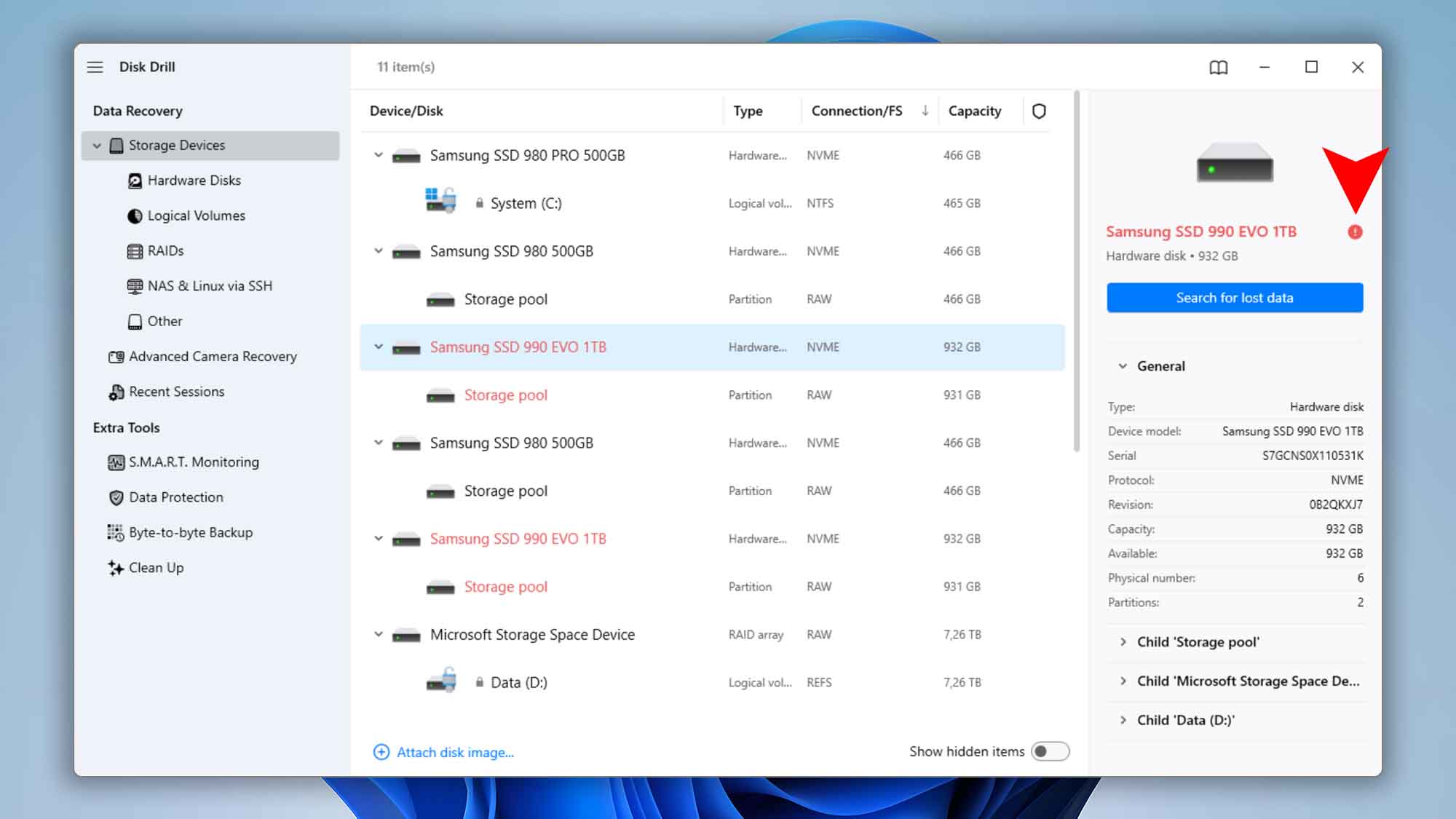 disk drill windows smart monitoring step 08