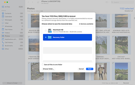 Recover Your iPhone Data to a Safe Location
