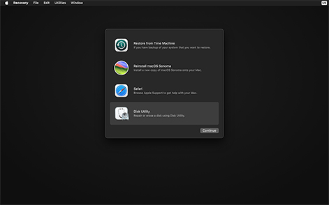 Restart your Mac in Recovery Mode