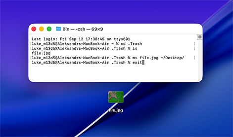 Retrieve Deleted Files on Mac with Terminal