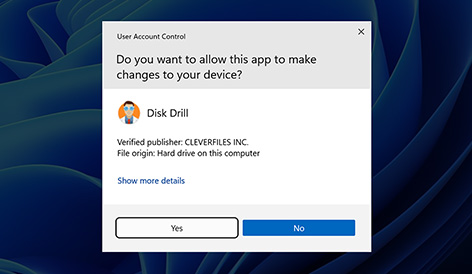Download and install Disk Drill data recovery software for Windows