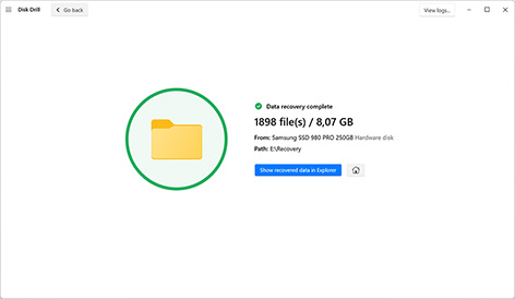 Recover your deleted data