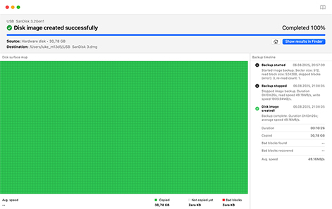 Wait for the backup to complete